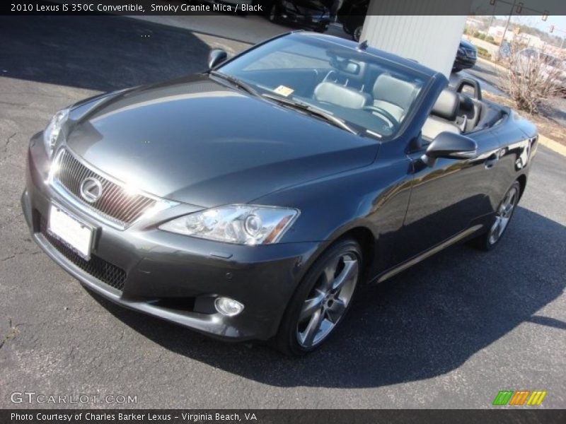 Smoky Granite Mica / Black 2010 Lexus IS 350C Convertible