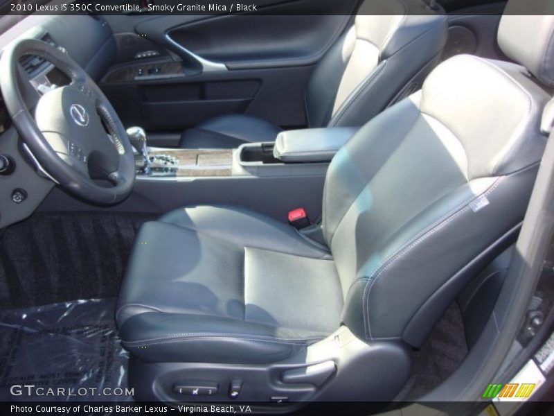 Smoky Granite Mica / Black 2010 Lexus IS 350C Convertible