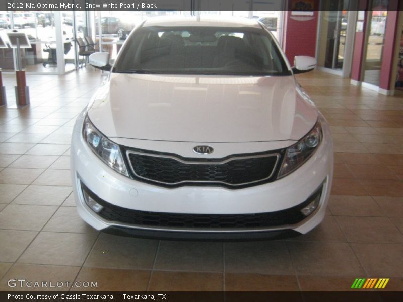 Snow White Pearl / Black 2012 Kia Optima Hybrid