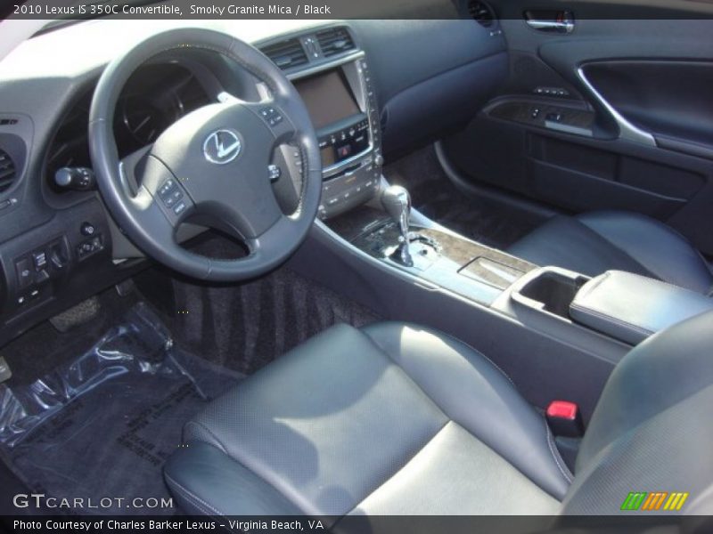 Smoky Granite Mica / Black 2010 Lexus IS 350C Convertible