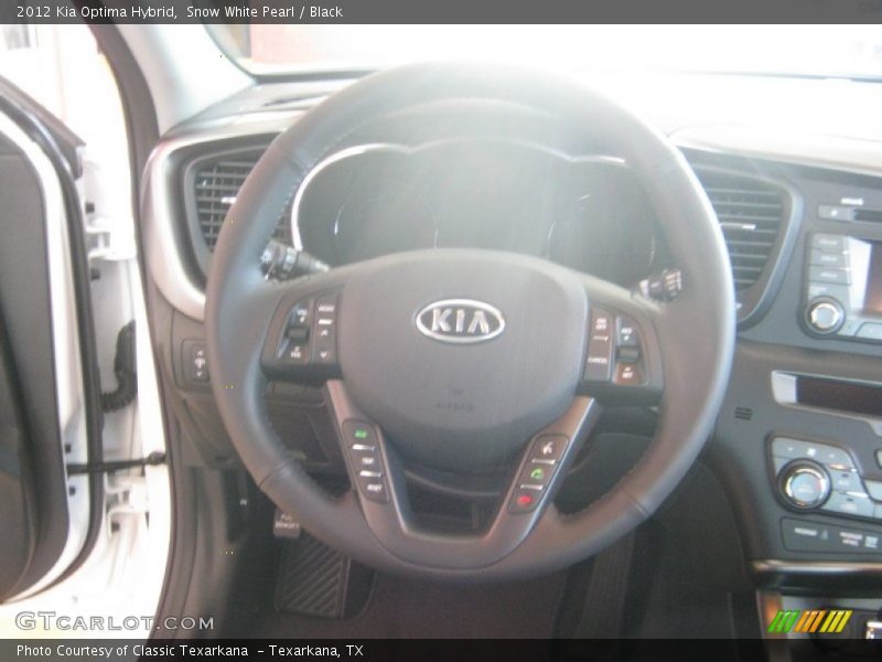 Snow White Pearl / Black 2012 Kia Optima Hybrid
