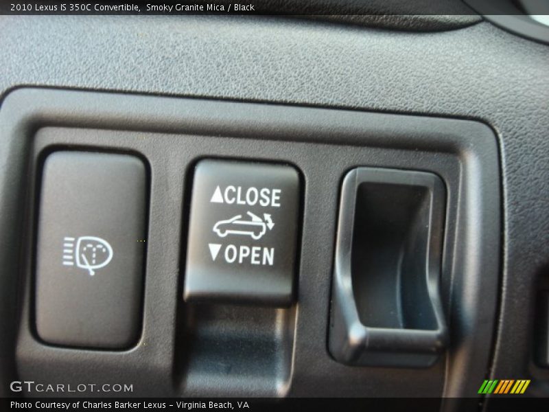 Smoky Granite Mica / Black 2010 Lexus IS 350C Convertible