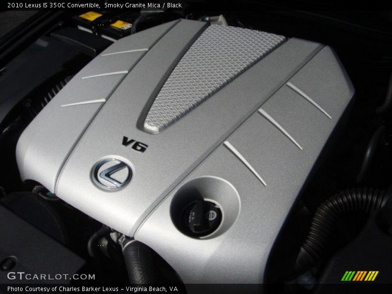 Smoky Granite Mica / Black 2010 Lexus IS 350C Convertible