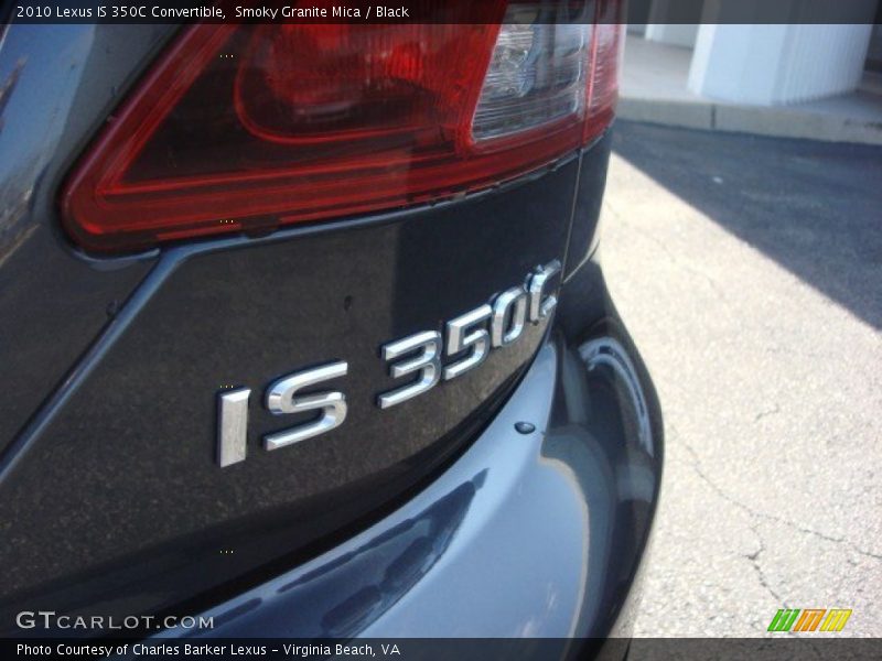 Smoky Granite Mica / Black 2010 Lexus IS 350C Convertible