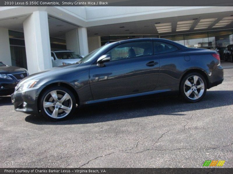 Smoky Granite Mica / Black 2010 Lexus IS 350C Convertible