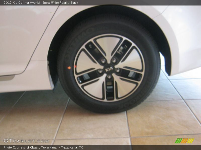 Snow White Pearl / Black 2012 Kia Optima Hybrid