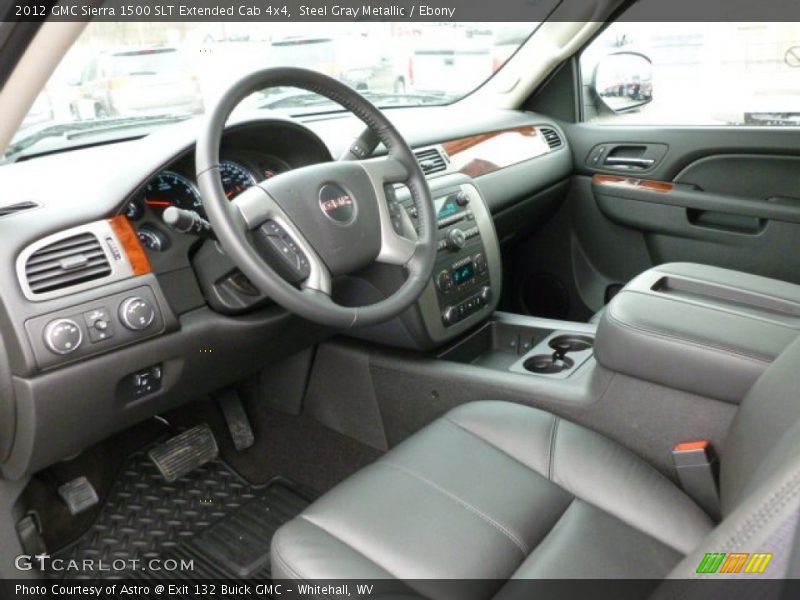  2012 Sierra 1500 SLT Extended Cab 4x4 Ebony Interior