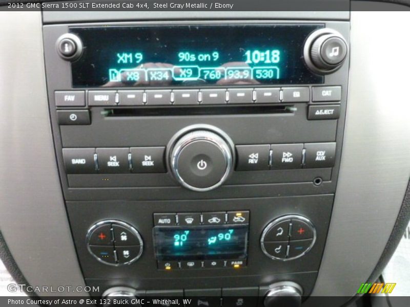 Controls of 2012 Sierra 1500 SLT Extended Cab 4x4