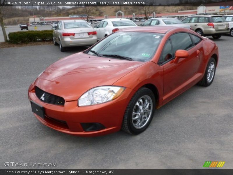 Sunset Pearlescent Pearl / Terra Cotta/Charcoal 2009 Mitsubishi Eclipse GS Coupe
