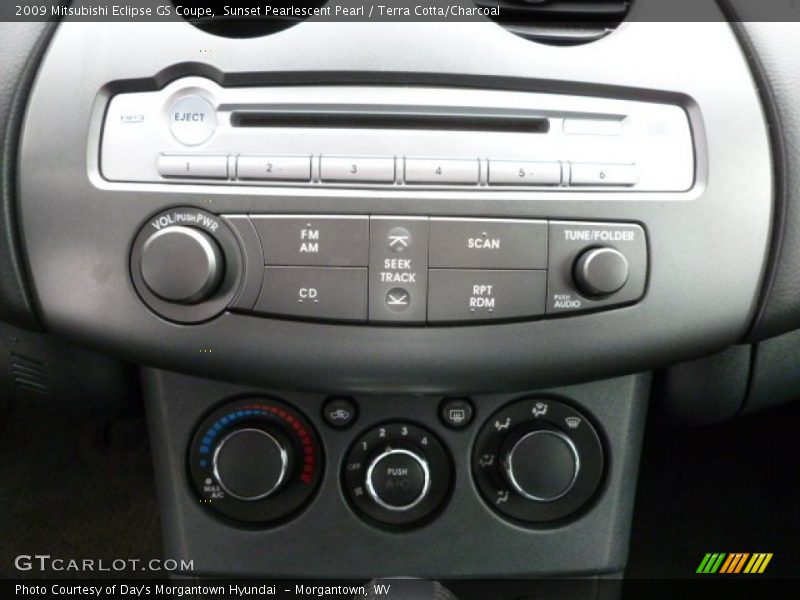Controls of 2009 Eclipse GS Coupe