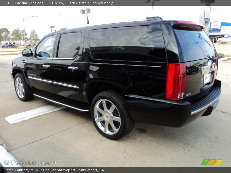 Black Raven / Ebony/Ebony 2012 Cadillac Escalade ESV Luxury