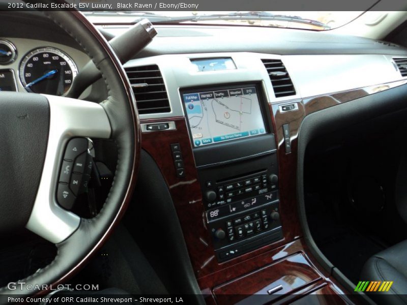Black Raven / Ebony/Ebony 2012 Cadillac Escalade ESV Luxury