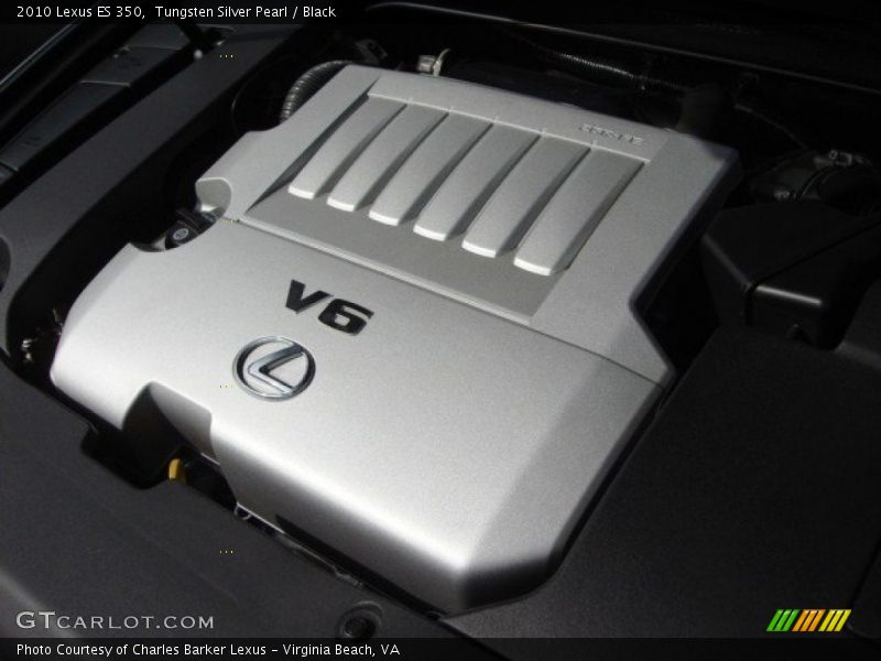 Tungsten Silver Pearl / Black 2010 Lexus ES 350
