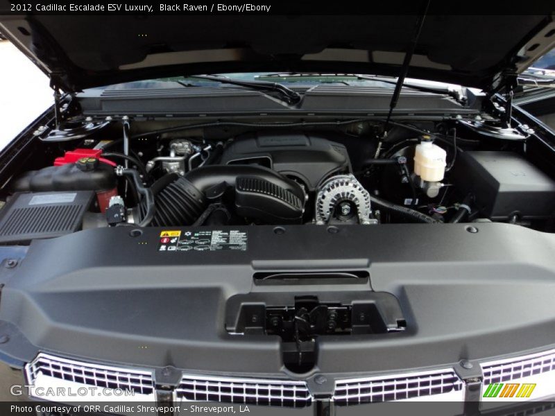 Black Raven / Ebony/Ebony 2012 Cadillac Escalade ESV Luxury
