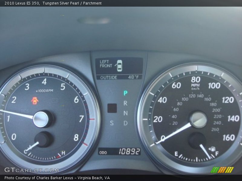 Tungsten Silver Pearl / Parchment 2010 Lexus ES 350
