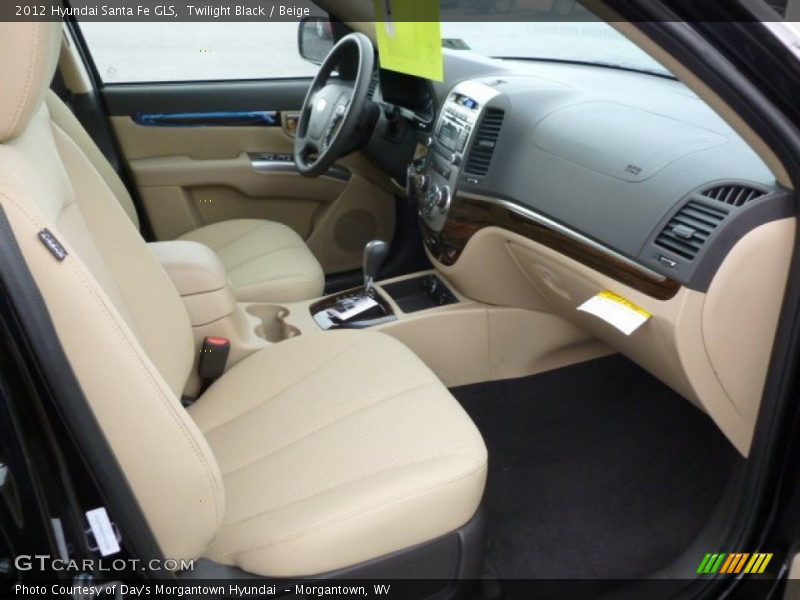 Twilight Black / Beige 2012 Hyundai Santa Fe GLS