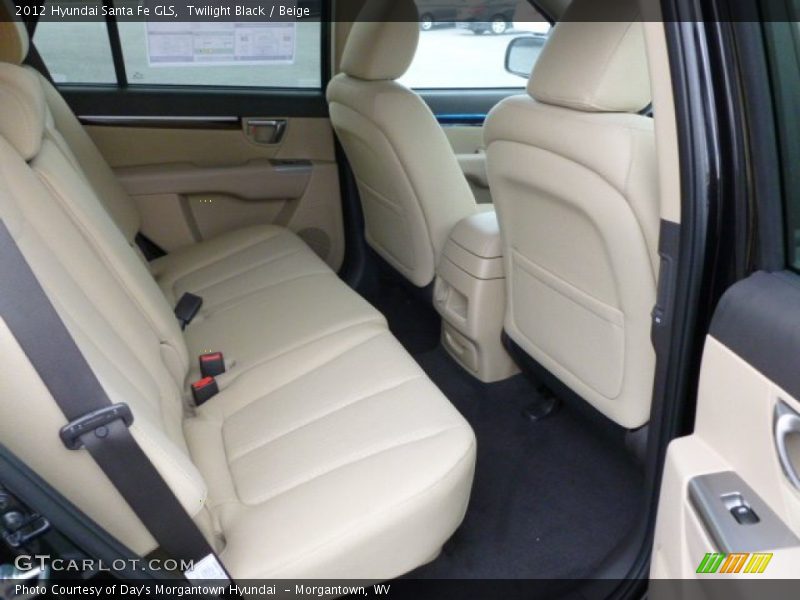 Twilight Black / Beige 2012 Hyundai Santa Fe GLS