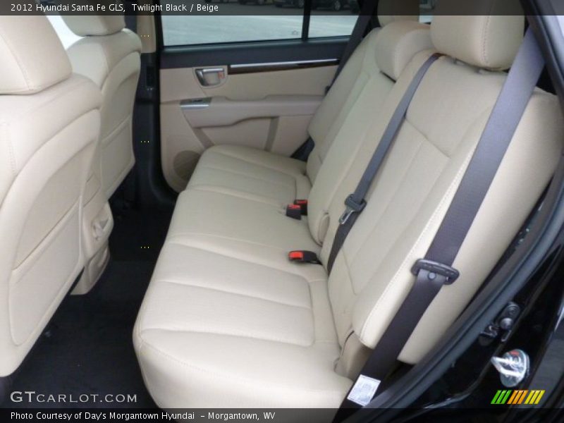 Twilight Black / Beige 2012 Hyundai Santa Fe GLS