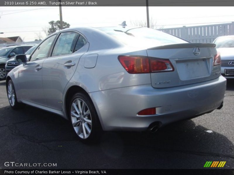 Tungsten Silver Pearl / Black 2010 Lexus IS 250 AWD