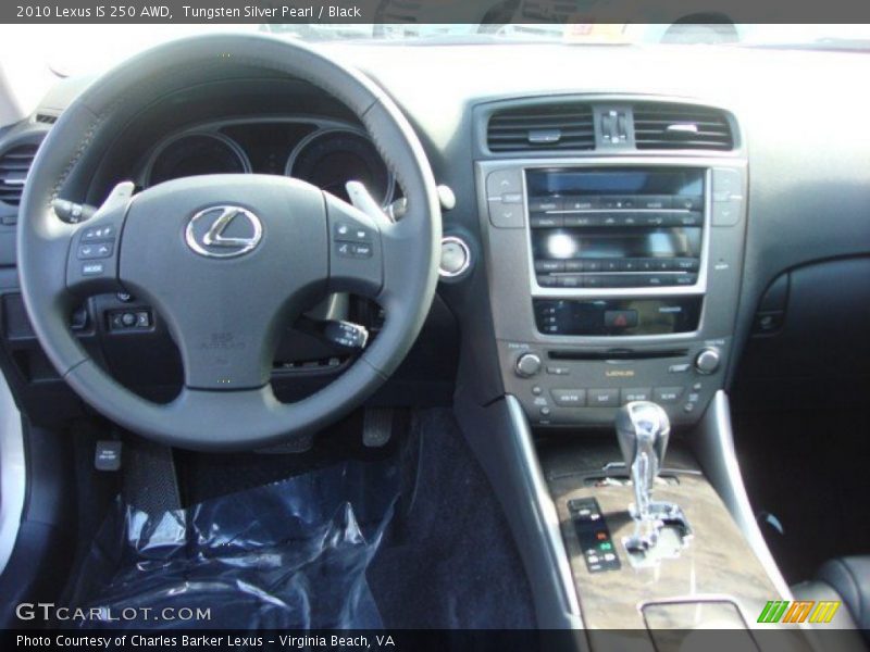 Tungsten Silver Pearl / Black 2010 Lexus IS 250 AWD