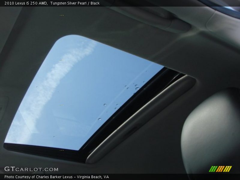 Tungsten Silver Pearl / Black 2010 Lexus IS 250 AWD
