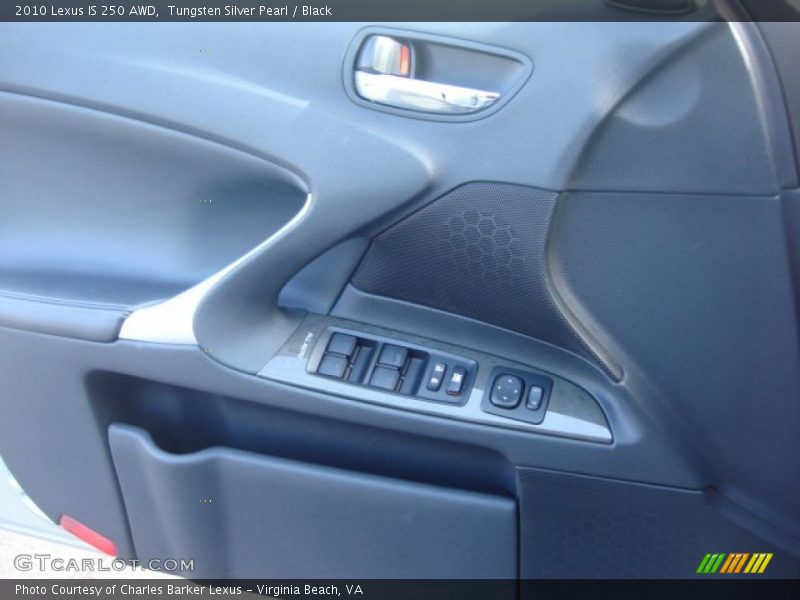 Tungsten Silver Pearl / Black 2010 Lexus IS 250 AWD