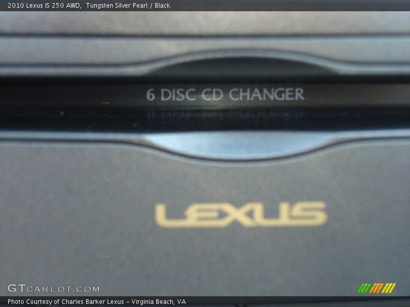 Tungsten Silver Pearl / Black 2010 Lexus IS 250 AWD