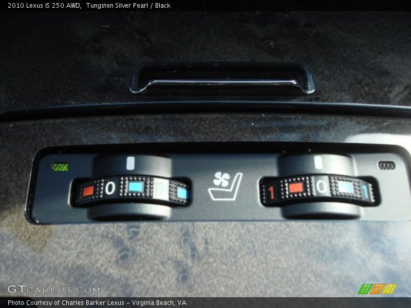 Tungsten Silver Pearl / Black 2010 Lexus IS 250 AWD