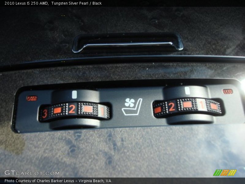 Tungsten Silver Pearl / Black 2010 Lexus IS 250 AWD