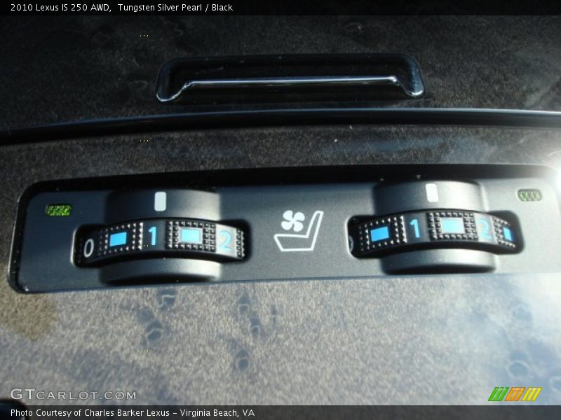 Tungsten Silver Pearl / Black 2010 Lexus IS 250 AWD