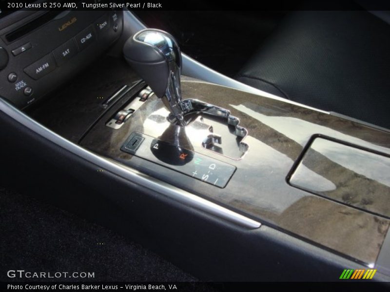Tungsten Silver Pearl / Black 2010 Lexus IS 250 AWD