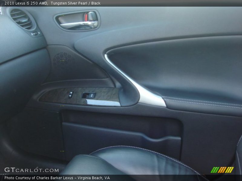 Tungsten Silver Pearl / Black 2010 Lexus IS 250 AWD