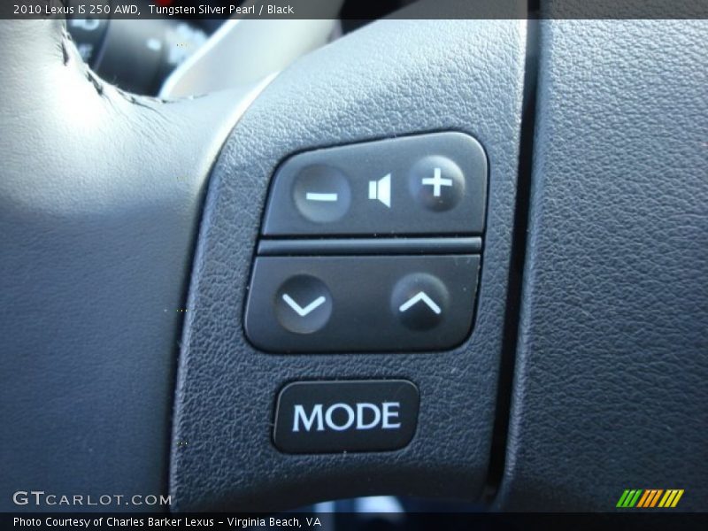 Tungsten Silver Pearl / Black 2010 Lexus IS 250 AWD