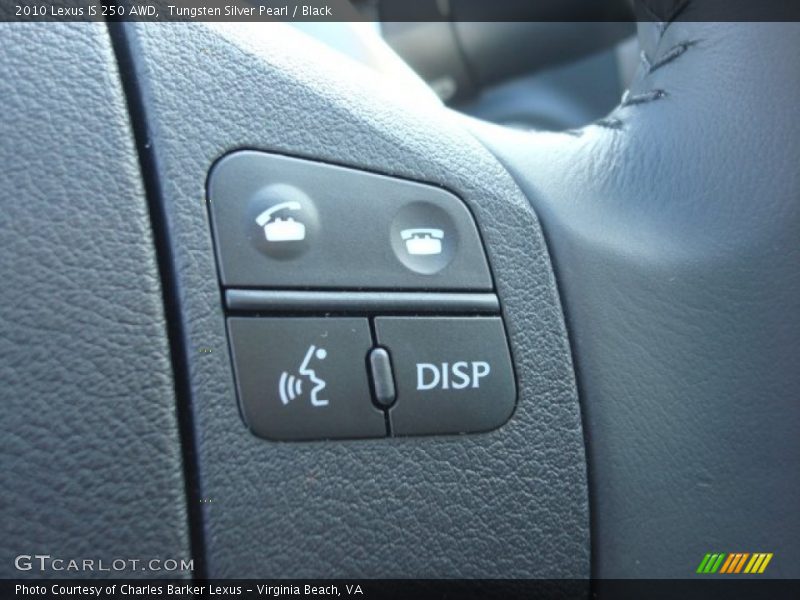 Tungsten Silver Pearl / Black 2010 Lexus IS 250 AWD