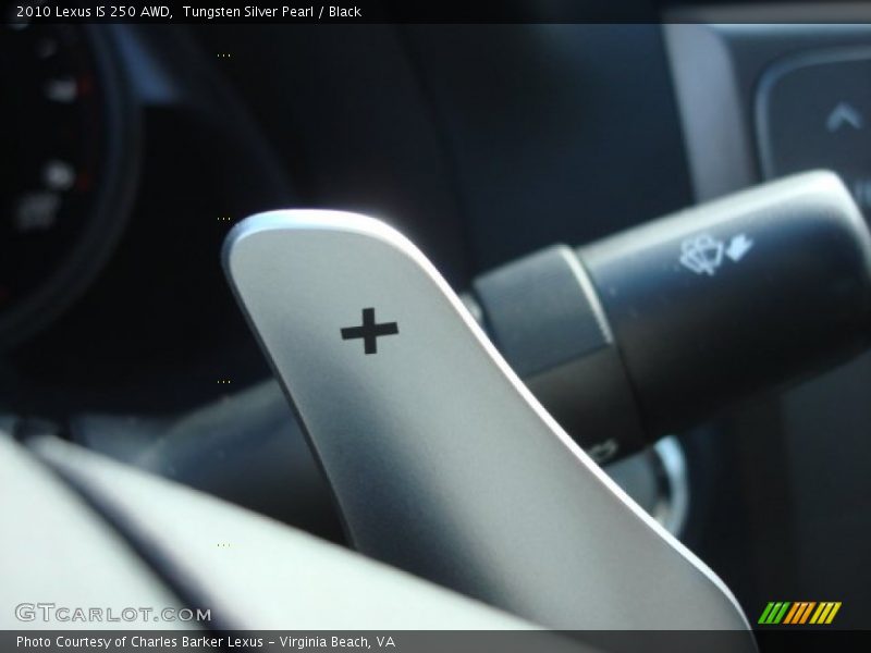 Tungsten Silver Pearl / Black 2010 Lexus IS 250 AWD