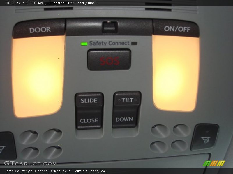 Tungsten Silver Pearl / Black 2010 Lexus IS 250 AWD