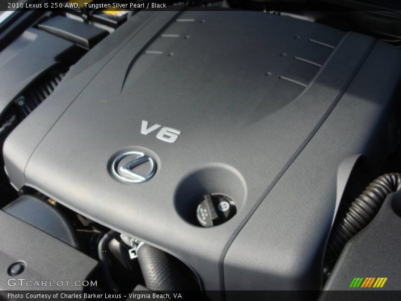 Tungsten Silver Pearl / Black 2010 Lexus IS 250 AWD
