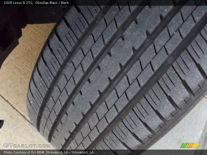 Obsidian Black / Black 2008 Lexus IS 250