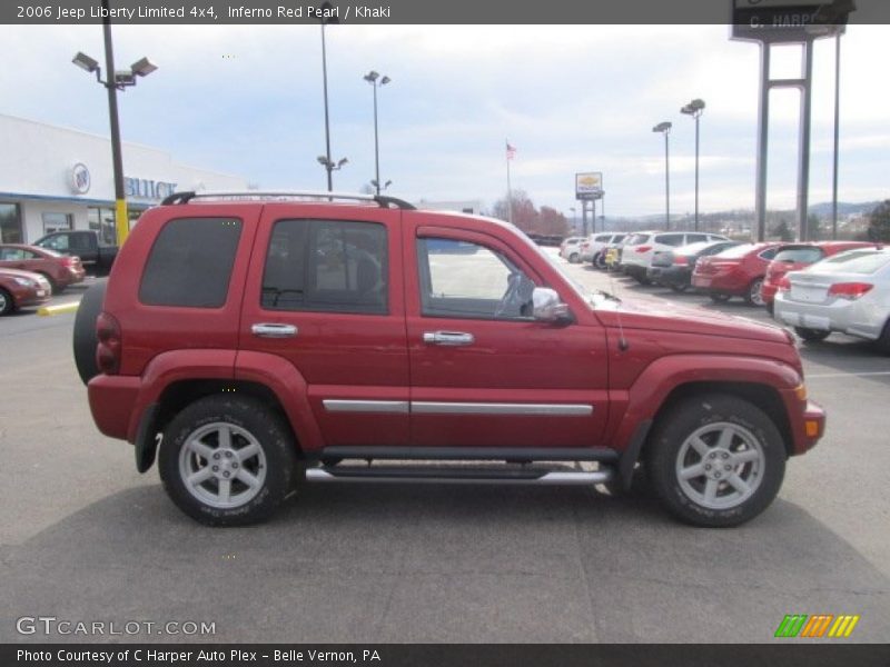Inferno Red Pearl / Khaki 2006 Jeep Liberty Limited 4x4