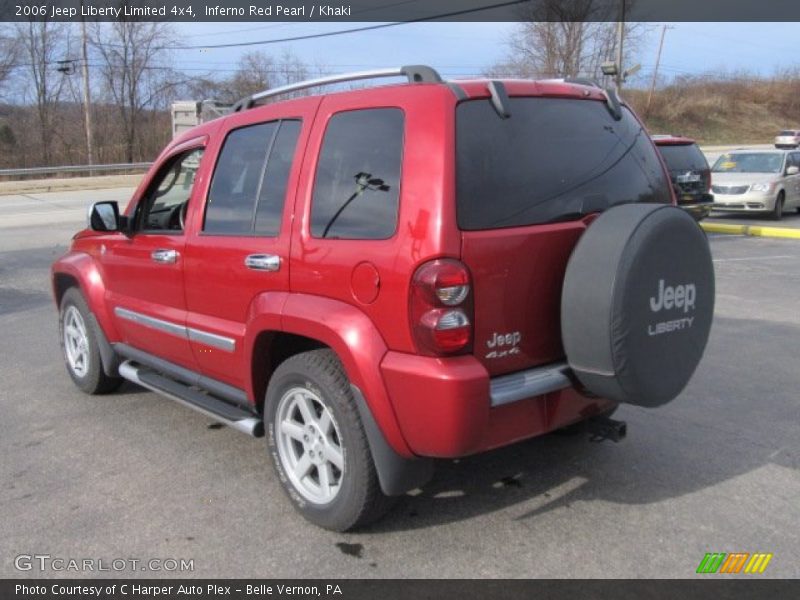 Inferno Red Pearl / Khaki 2006 Jeep Liberty Limited 4x4