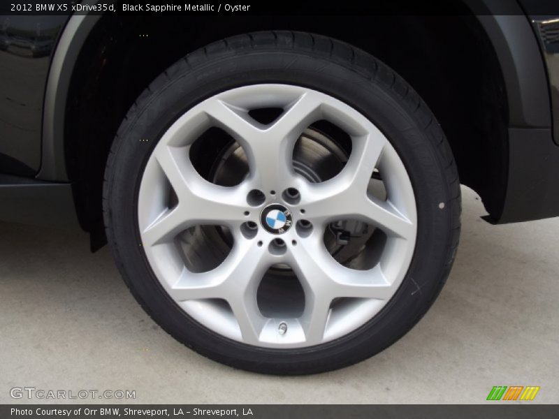 Black Sapphire Metallic / Oyster 2012 BMW X5 xDrive35d