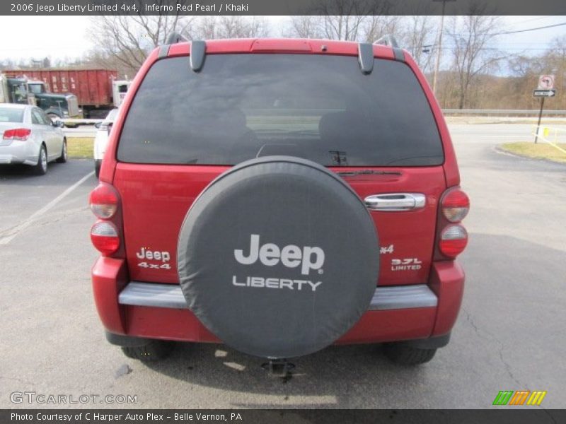 Inferno Red Pearl / Khaki 2006 Jeep Liberty Limited 4x4