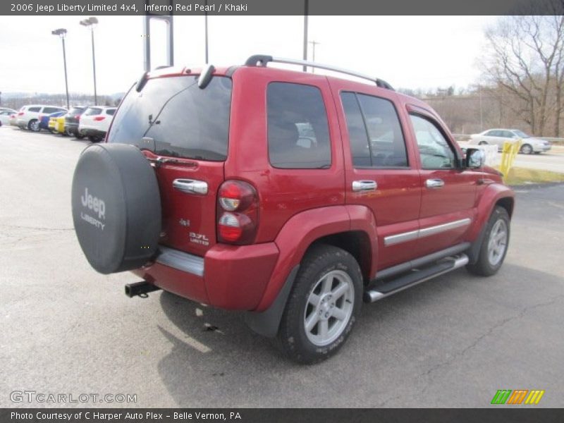Inferno Red Pearl / Khaki 2006 Jeep Liberty Limited 4x4