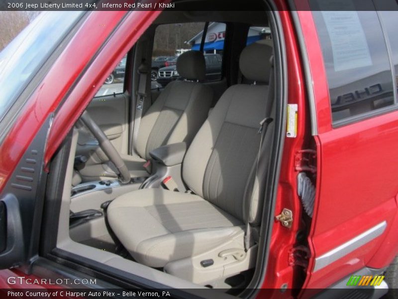 Inferno Red Pearl / Khaki 2006 Jeep Liberty Limited 4x4