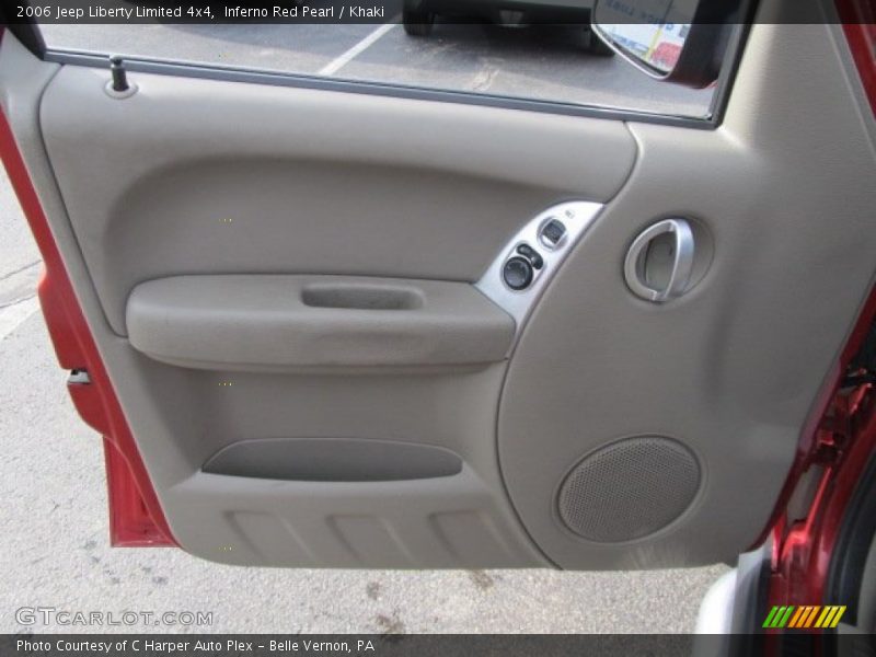 Inferno Red Pearl / Khaki 2006 Jeep Liberty Limited 4x4