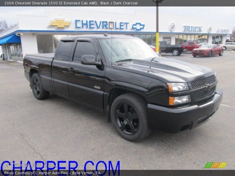 Black / Dark Charcoal 2004 Chevrolet Silverado 1500 SS Extended Cab AWD