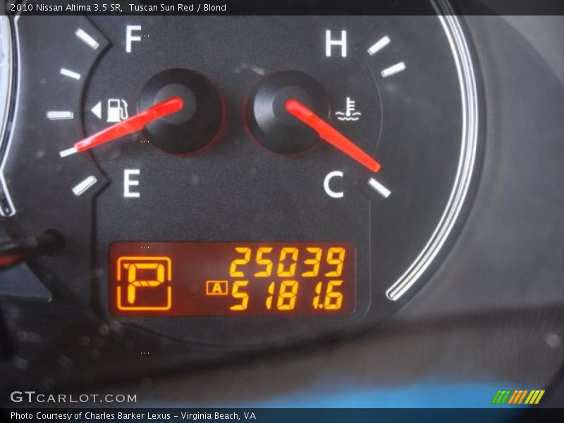 Tuscan Sun Red / Blond 2010 Nissan Altima 3.5 SR