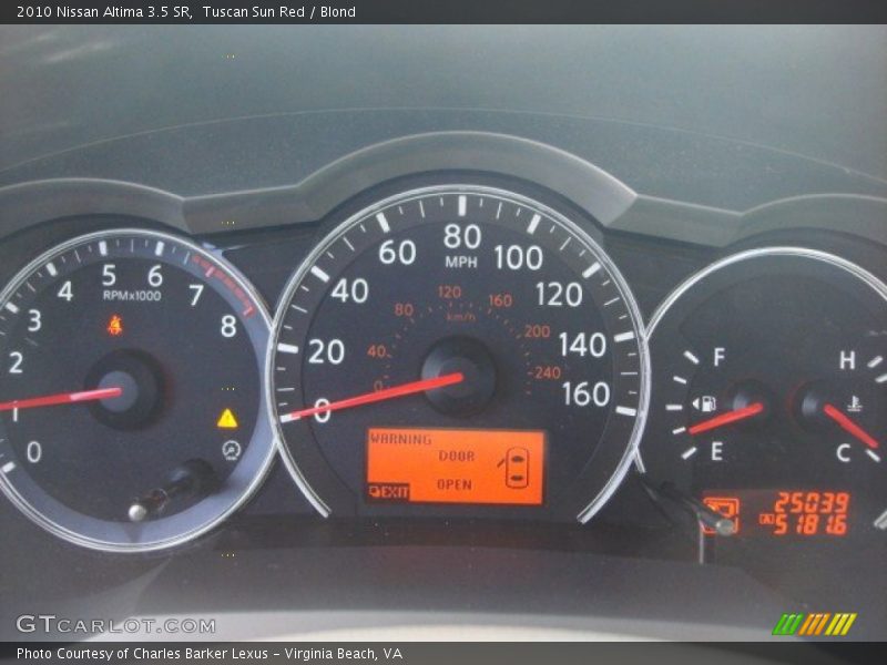 Tuscan Sun Red / Blond 2010 Nissan Altima 3.5 SR