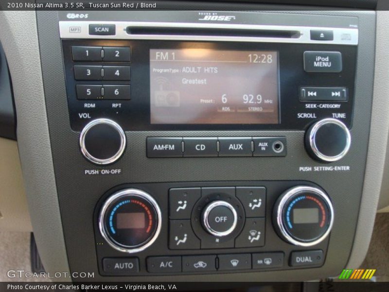 Tuscan Sun Red / Blond 2010 Nissan Altima 3.5 SR