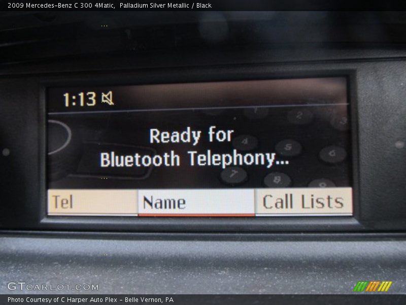 Palladium Silver Metallic / Black 2009 Mercedes-Benz C 300 4Matic